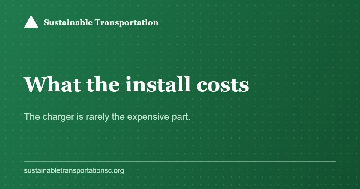 What an EV Charger Installation Actually Costs, and What Makes a Quote Jump