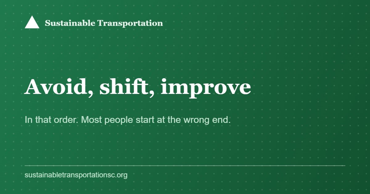 How to Make Transportation More Sustainable