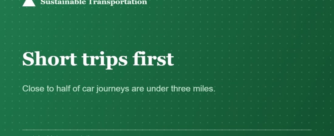 Start With the Short Trips, Not the Commute