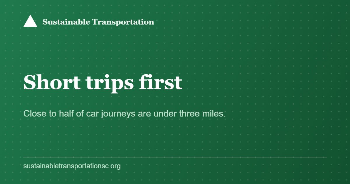 Start With the Short Trips, Not the Commute